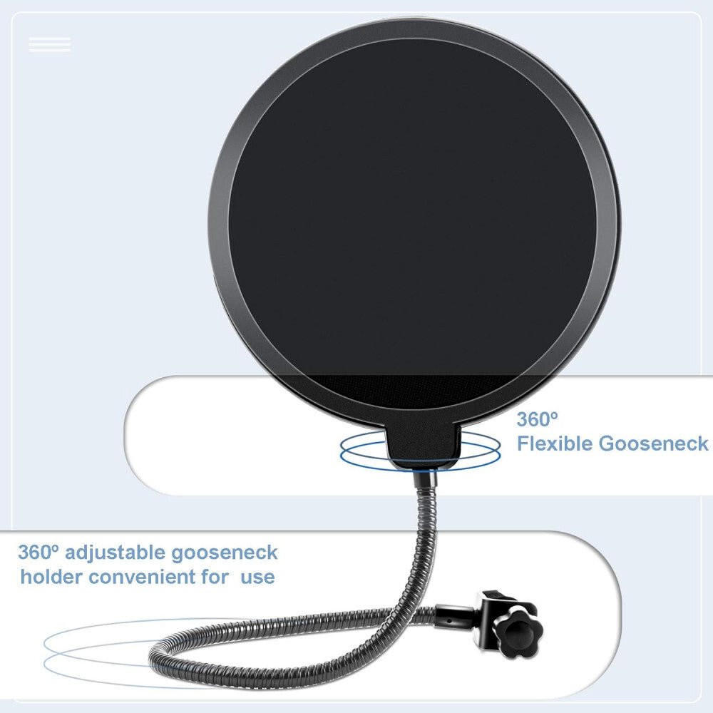 Mikrofon Popszűrő Blue Yeti és Más Mikrofonokhoz - Zajcsökkentő Szűrő - BShopy