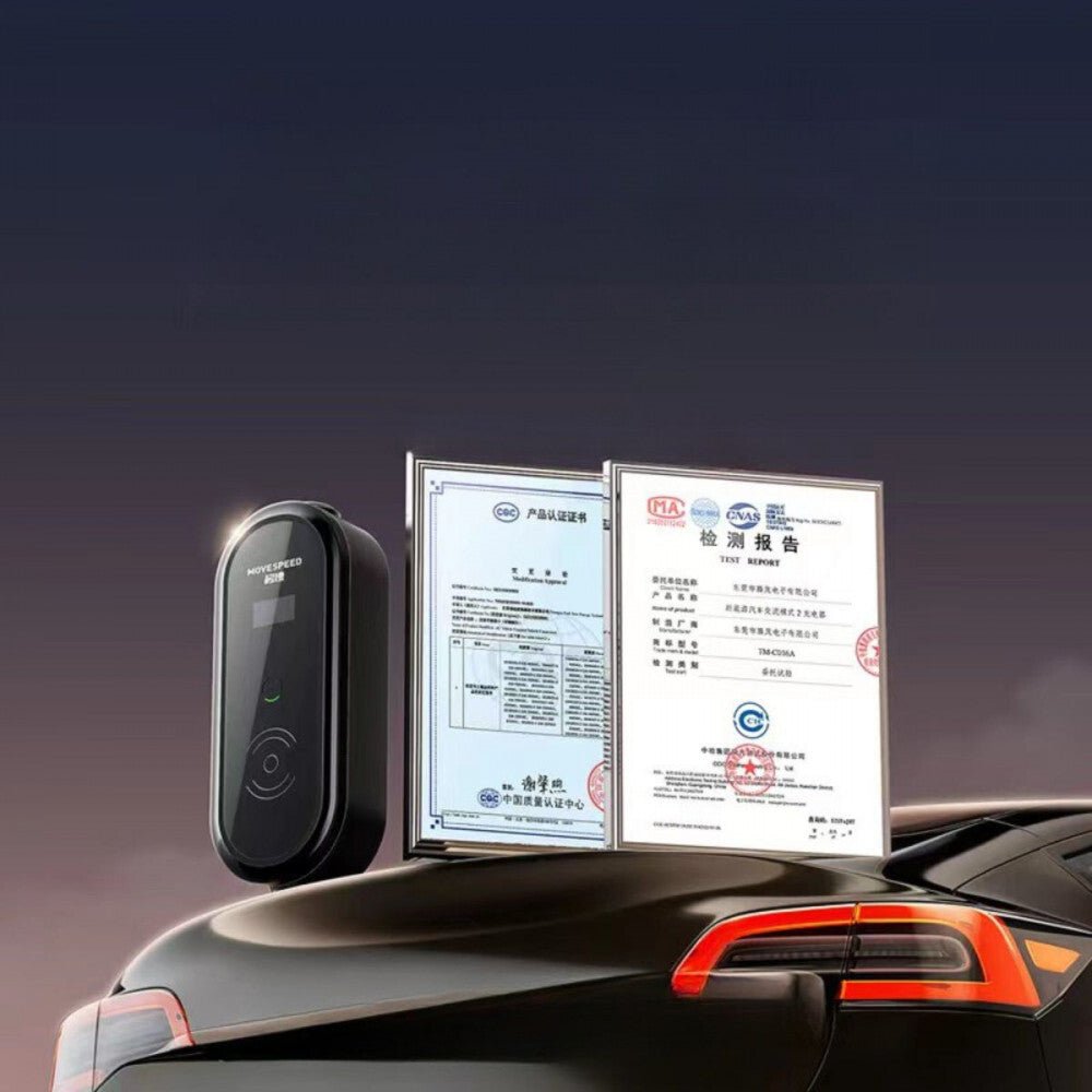 Movespeed Vízálló Okos EV Töltő - 3500 W, Kompatibilis EV/PHEV, Kültéri - BShopy