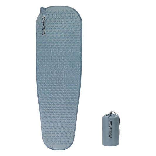 Naturehike Könnyen Felfújható Kempingmatrac – 3,5 cm Vastag, Ultrakönnyű (490 g), Múmia Forma, Szürkéskék - BShopy810165100374_0