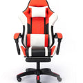OFCASA Ergonomikus Gamer Szék Narancssárga - Fehér, Lábtartóval - BShopy