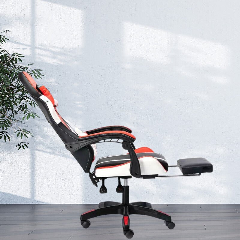 OFCASA Ergonomikus Gamer Szék Narancssárga - Fehér, Lábtartóval - BShopyOSN - GC - 0140PKWH_8