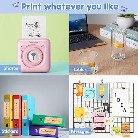 PeriPage Mini Hordozható A6 Fotónyomtató (Türkizkék) - BShopy