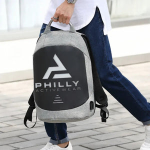 PHILLY ACTIVE - WEAR Laptop Hátizsák 16 Hüvelykes, USB Töltősi Lehetőséggel (Szürke) - BShopy