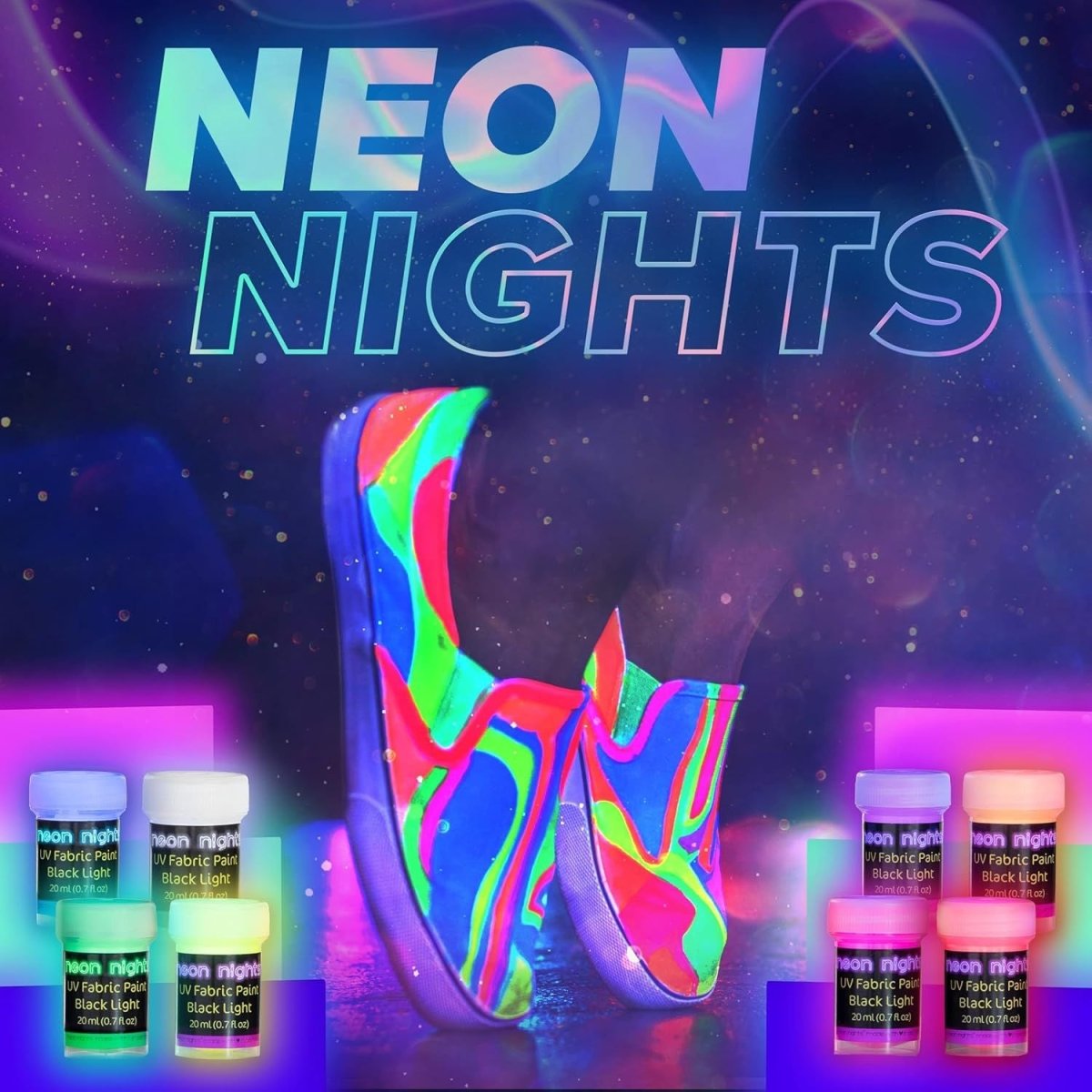 Prémium Fedő Textilfesték Készlet 8x20ml – Választható: Klasszikus, Neon Vagy Foszforeszkáló - BShopy