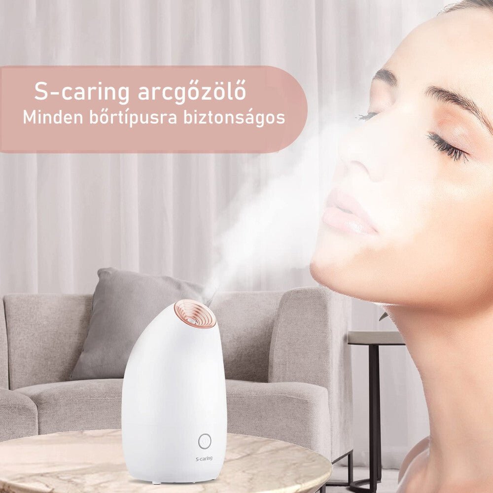 S‑caring Ionos Arcgőzölő - Mélytisztító és Hidratáló Készülék (Fehér) - BShopy