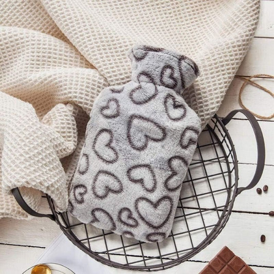 SEPTAM Szívecskés Melegítő Kulacs - 1 L, Puha Plüss Borítással - BShopyX001FIUXW9_0