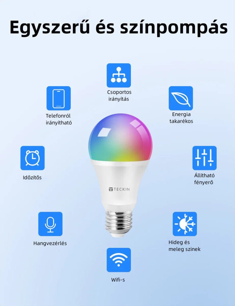 Teckin SB50 Szivárvány LED Lámpakörte - Energiahatékony és Dekoratív - BShopyX001AAKQ1Z - N_1