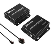 TESmart Przedłużacz HDMI KVM z kablem CAT5e/6 – Full HD 1080p@60Hz, 50 m, przejście IR