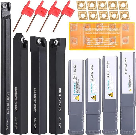 VerRich Esztergakés Készlet - 4 db - os, Acél Esztergálókés Szett - BShopyesztergakésesztergakés készlet 4 darabfémmegmunkáló eszköz921004687909_0