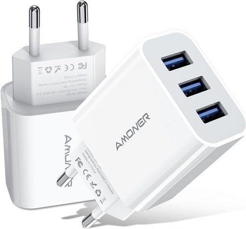 Amoner Network 3-portowy adapter do ładowania 2 szt. (biały)