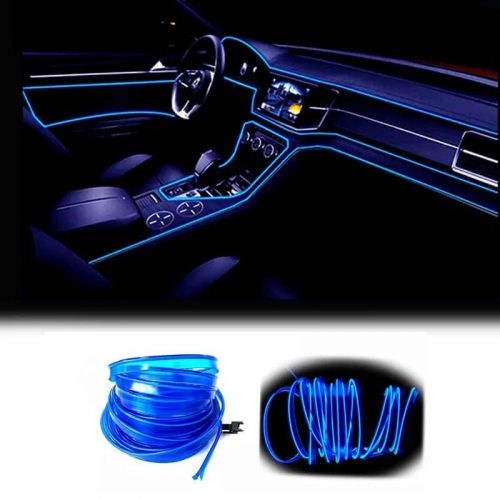 Światłowód samochodowy OneLED, światło LED do przycinania, ładowanie zapalniczki samochodowej 3 m (niebieski)