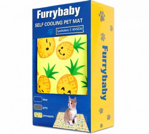 Materac chłodzący dla zwierząt Furrybaby XL 81x96 cm (ananas)